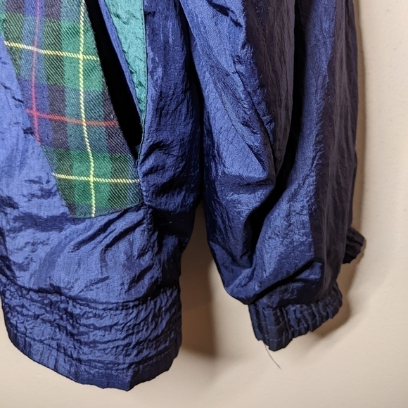 WOMEN'S Vintage Westbound Sport 80's Windbreaker With Shoulder Pads Large 💚💙 - Picture 5 of 6